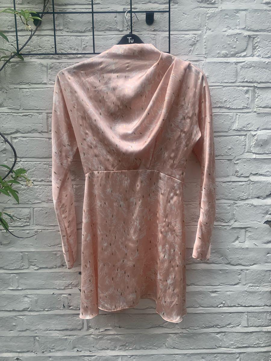topshop rose gold dress Topshop rose gold bodycon mini dress size 6 petite,