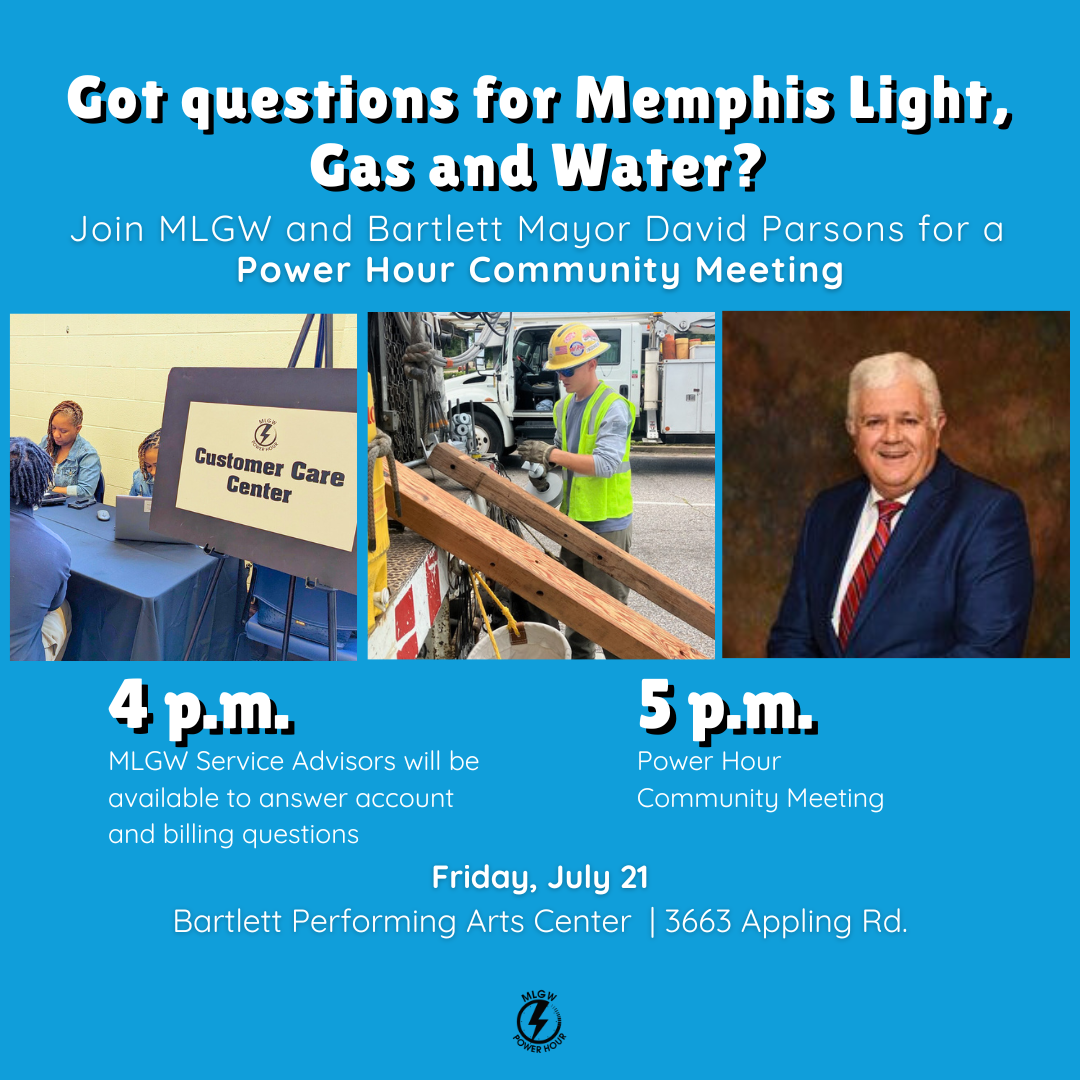 Memphis Light, Gas and Water and Bartlett Mayor David Parsons will co