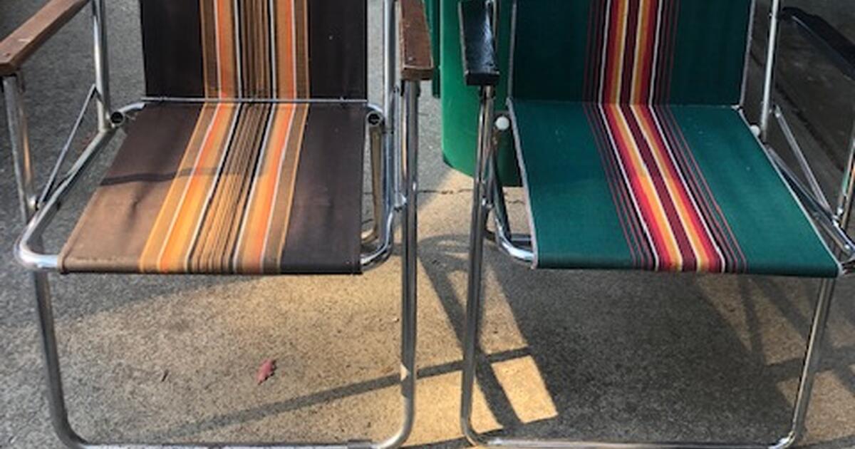 (Pending pickup Janie) Vintage ZipDee Folding Chairs for 25 in Cameron Park, CA Finds