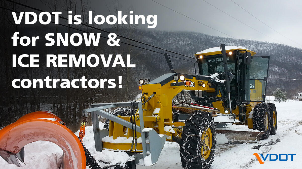 VDOT looking for snow & ice removal contractors for the 20212022