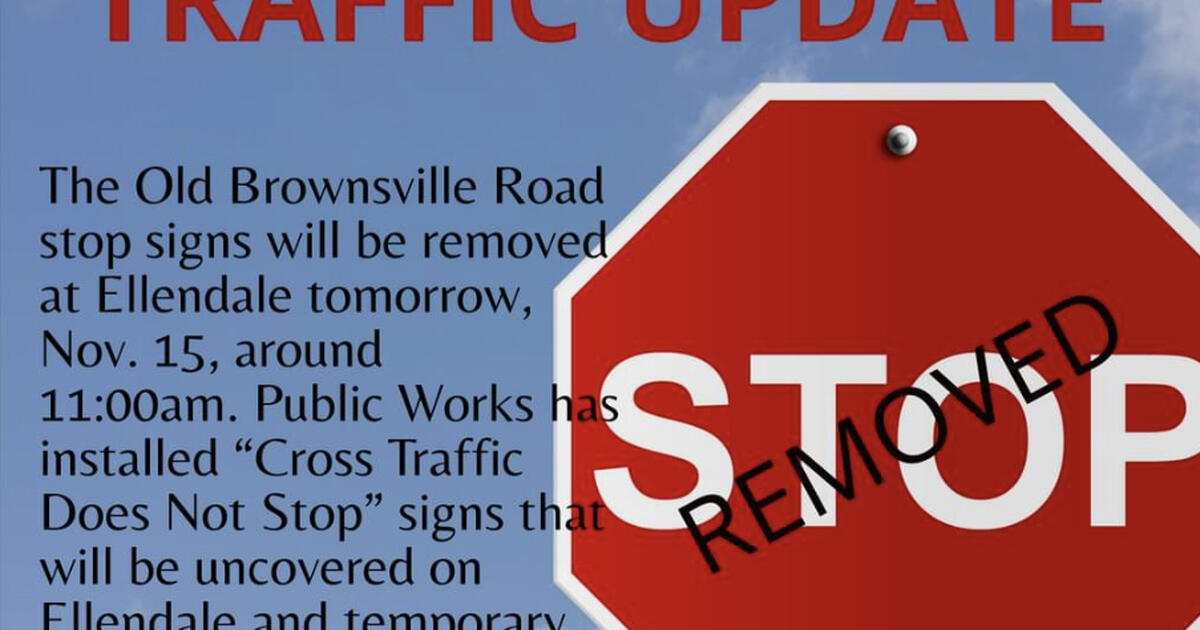Traffic Update Old Brownsville at Ellendale Rd. — Nextdoor
