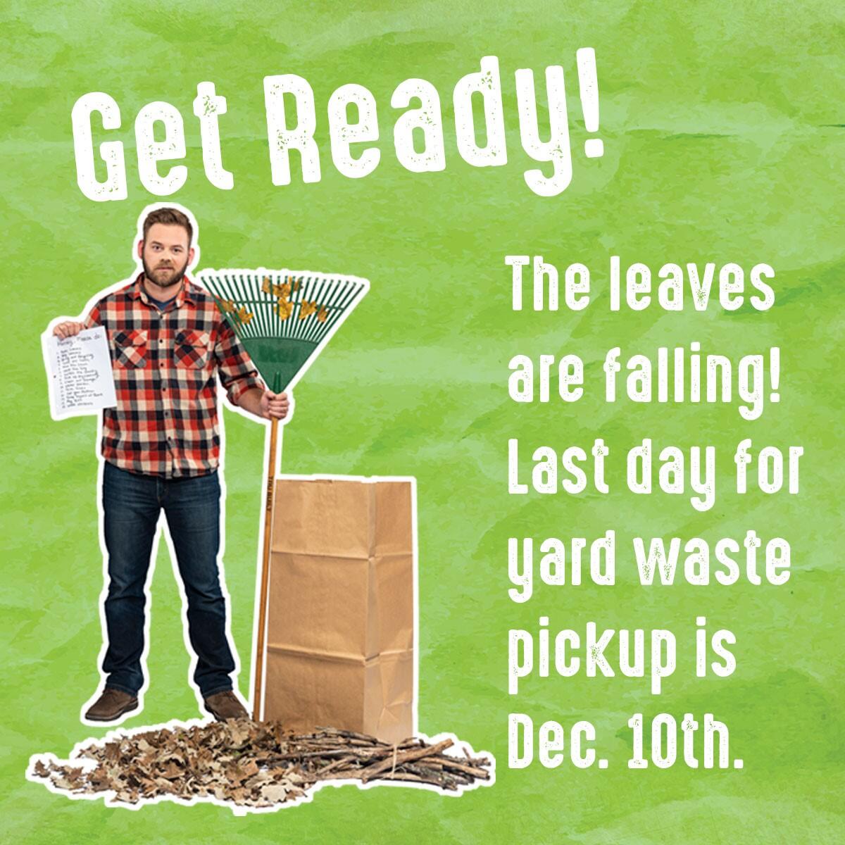 Yard Waste Pickup Ends Friday, December 10, 2021. (City of Peoria