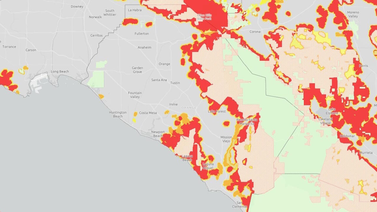 Cal Fire released new maps on March 24 showing fire hazard severity ...
