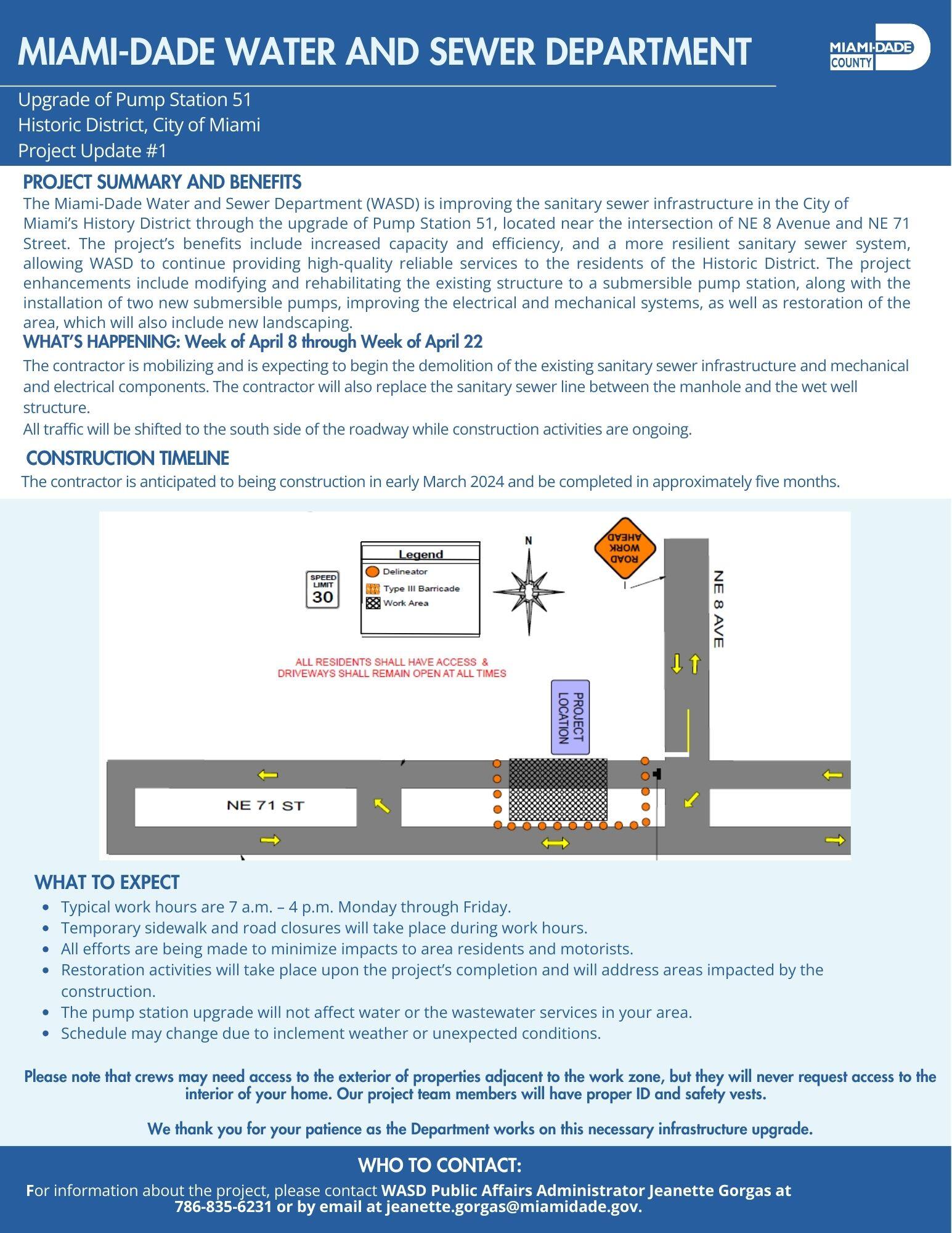 The Miami-Dade Water and Sewer Department (WASD) is improving the ...