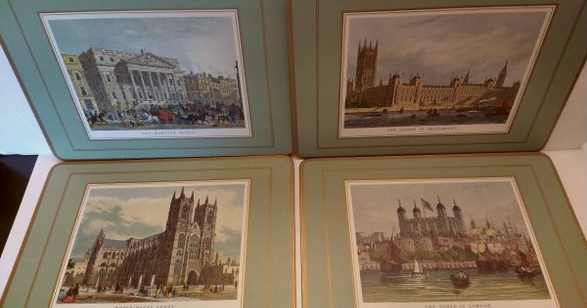 4 Collectible Vintage Pimpernel Placemats in the Box Never Used