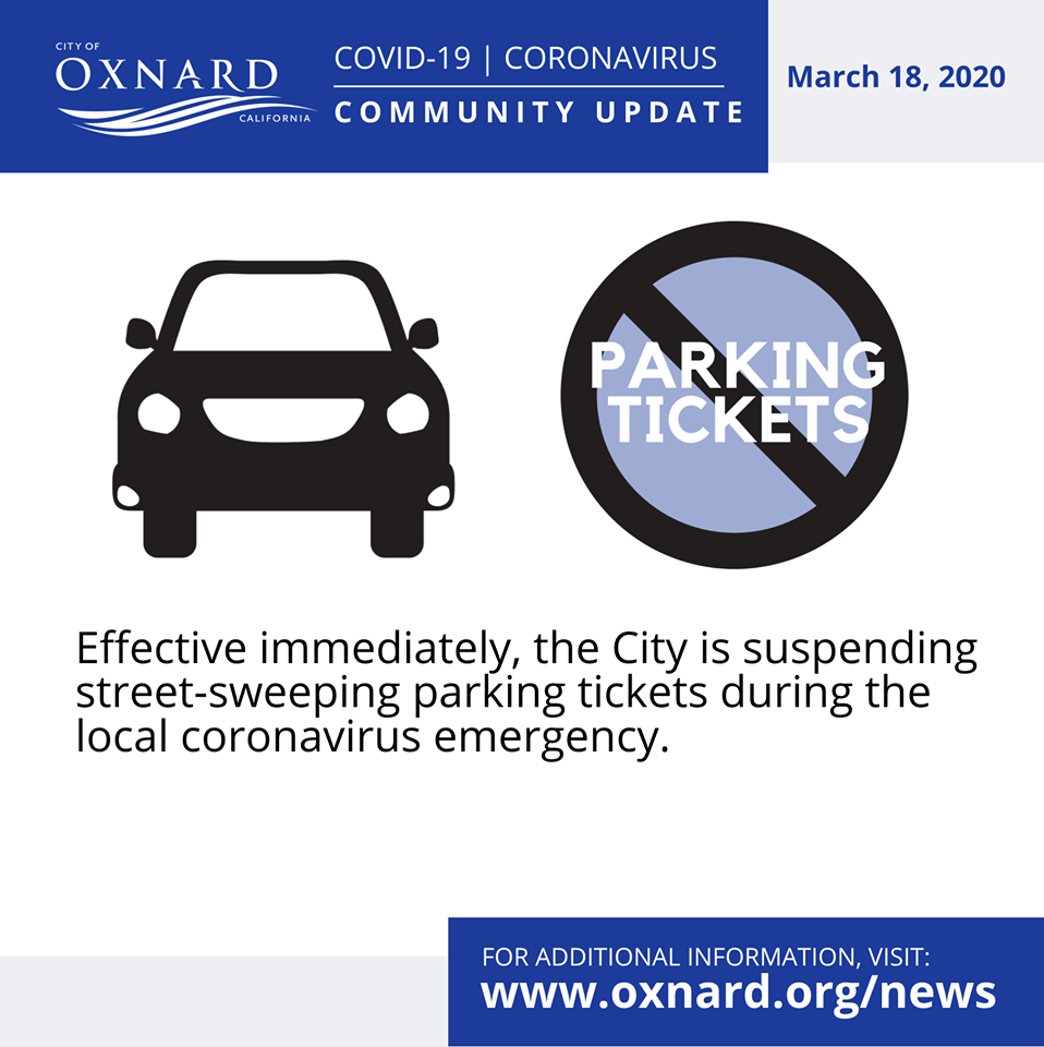 REMINDER Street Sweeping Parking Citations Suspension (City of Oxnard