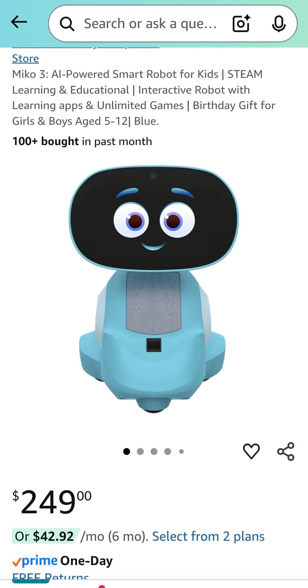 Ai Robot For Adults Miko Smart Robot For Kids AI Learning