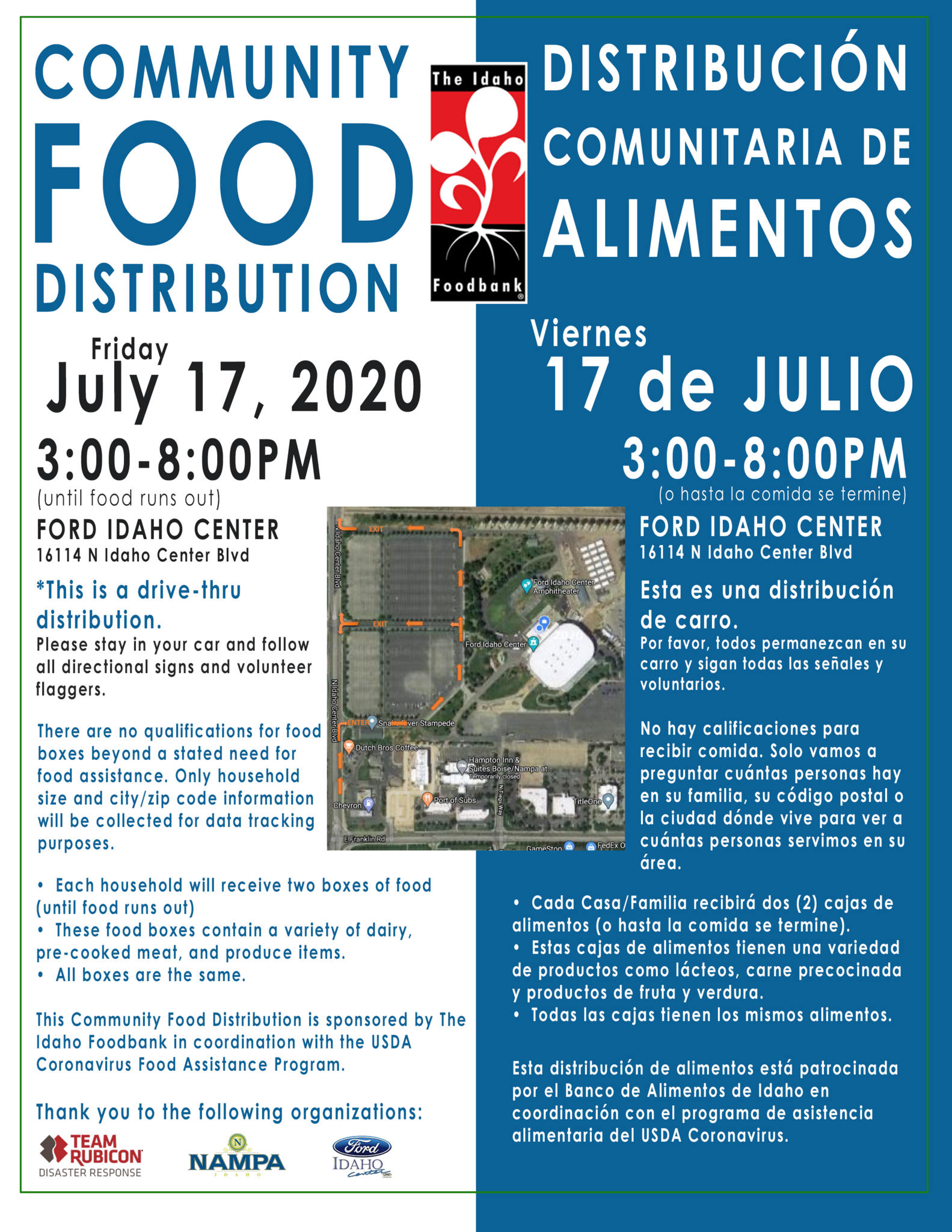 FREE FOOD IN NAMPA FROM 3-8PM TODAY | FORD IDAHO CENTER (City of Nampa ...