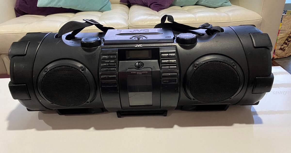 JVC RVNB70B Portable Boombox Stereo CD Player/FM Radio/USB/ iPOD Dock
