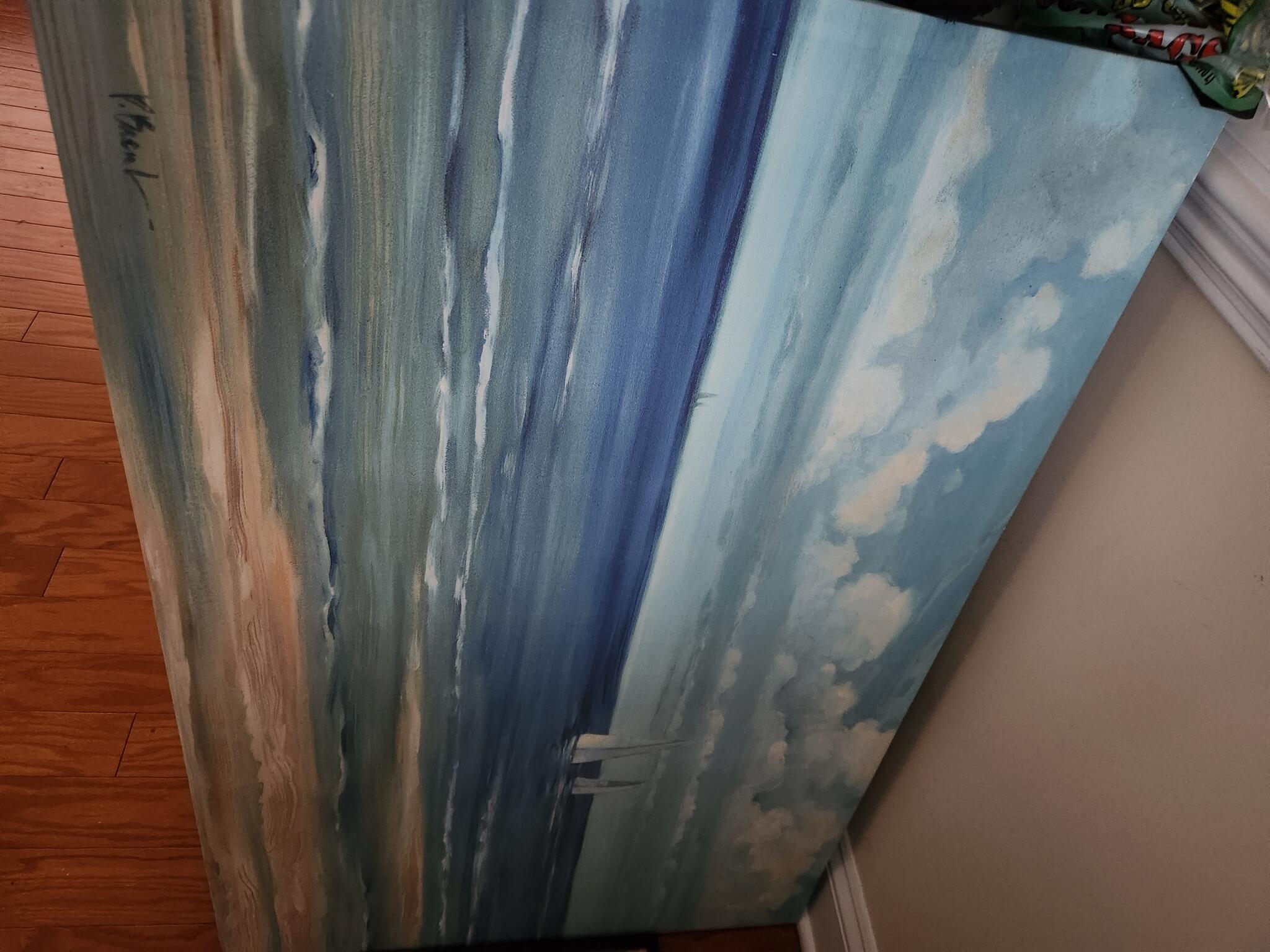 Abstract Ocean Painting