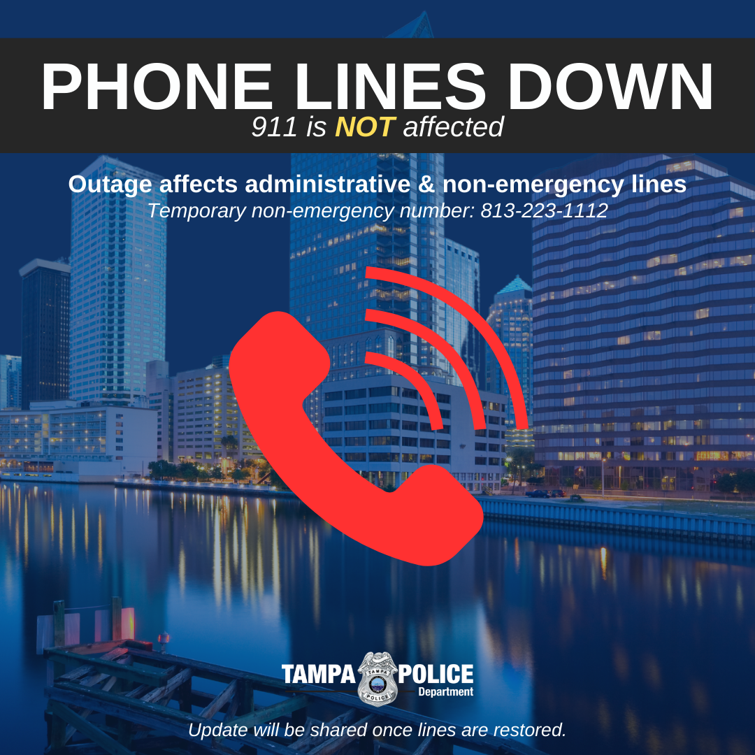 Administrative phone lines are down, including the nonemergency number