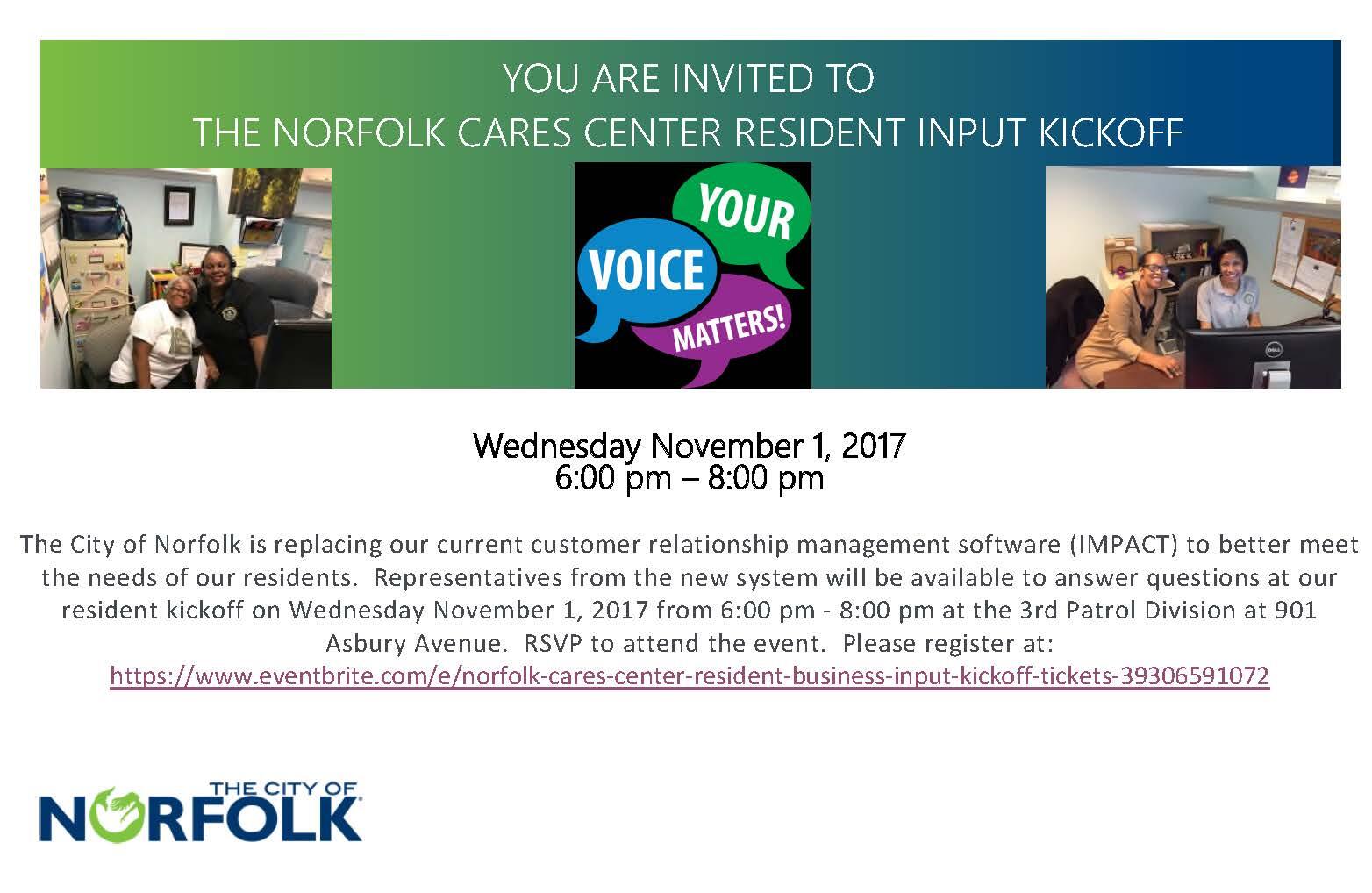 Norfolk Cares Customer Service Community Meeting (City of Norfolk