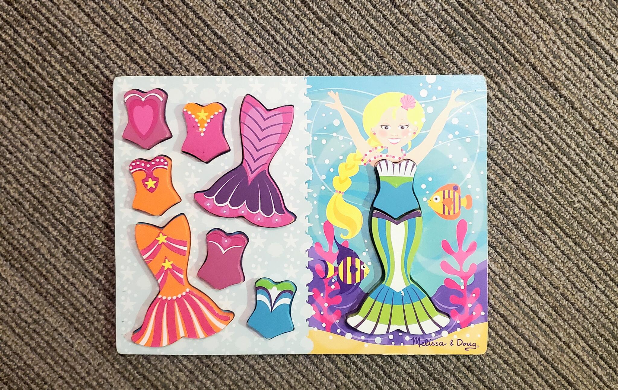 Melissa & Doug Dress-Up Mermaid Chunky Puzzle For $10 In Greensboro, NC |  For Sale & Free  Nextdoor
