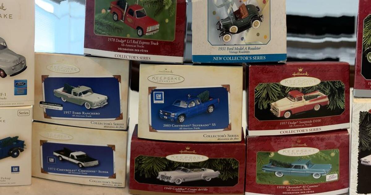 Set of 12 Hallmark Vehicle Ornaments for 60 in Oconomowoc, WI For