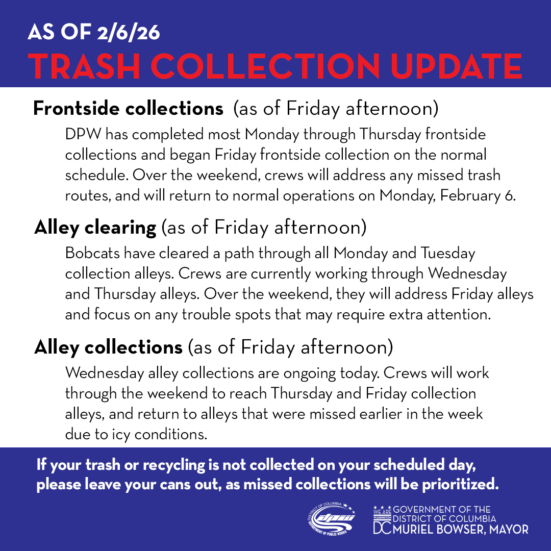Trash, recycling, and food waste collections continue throughout the ...