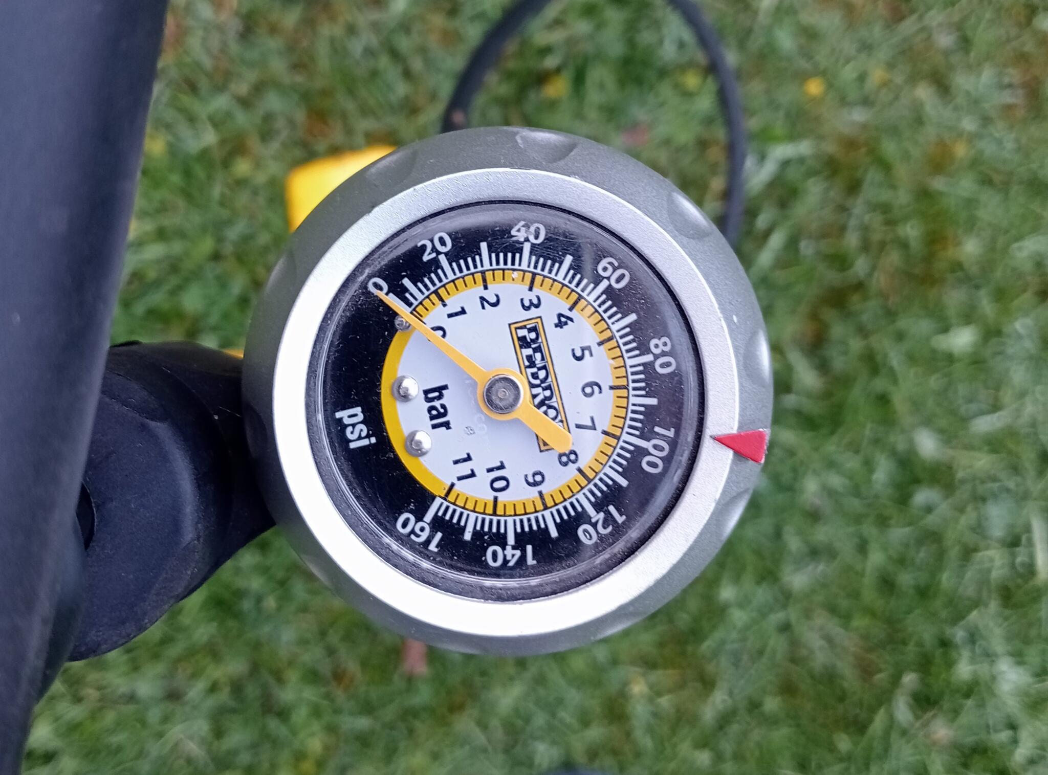 Pedro's Super Prestige Floor Pump - High Pressure Bike Pump With Gauge, Presta/Schrader Head