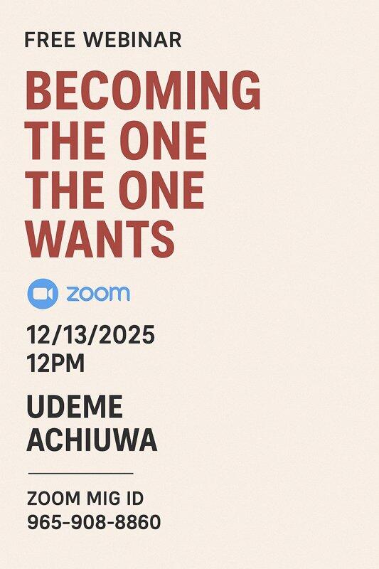 Becoming the One the One...