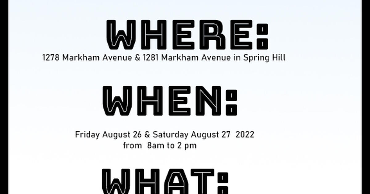 Multi Family Garage Sale (Spring Hill, Fl) for Free in Spring Hill, FL