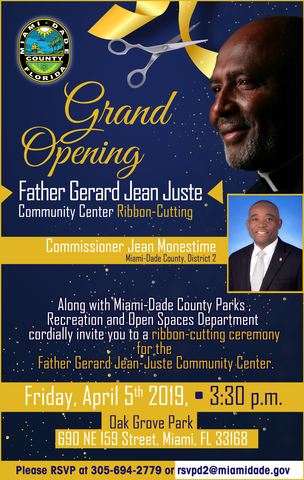 Join us for the Grand Opening of the Father Gerard Jean-Juste Community ...