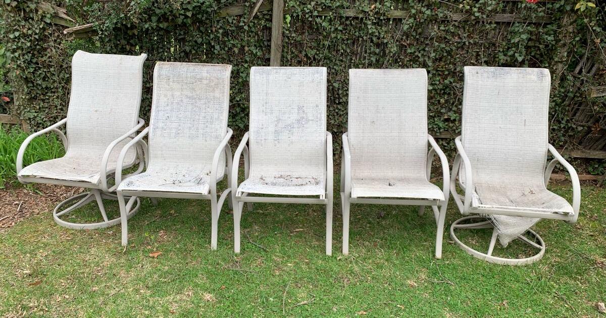 Patio Furniture in need of reslinging for Free in Bethesda, MD For
