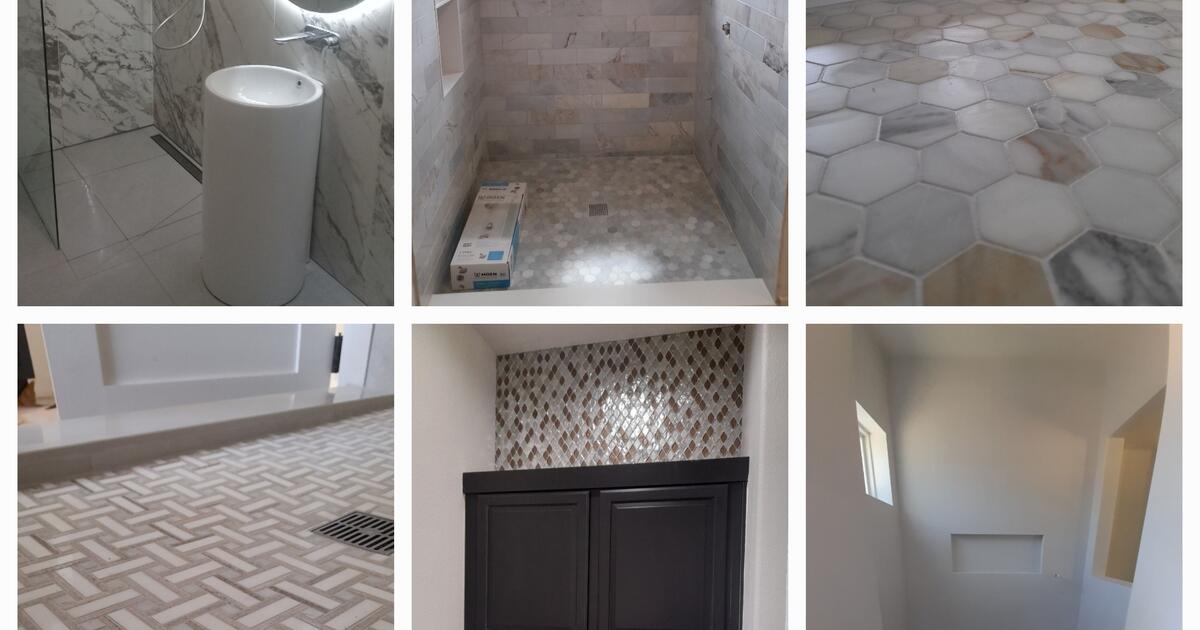 Bathroom renovation, installation of tiles, flooring, laminate, stone for Free in Rancho Cordova