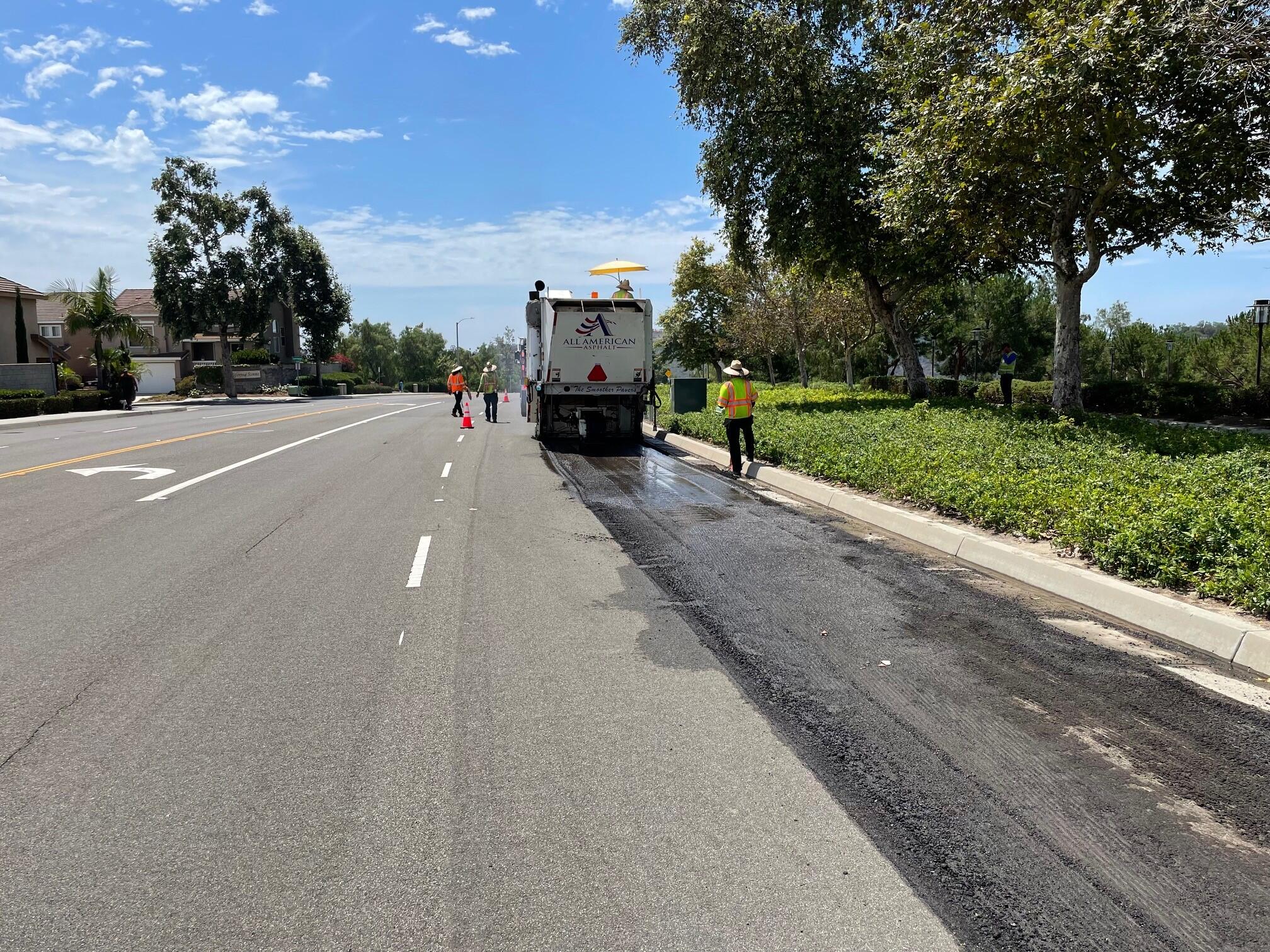 Construction Begins On Slurry Seal Project (City of Aliso Viejo