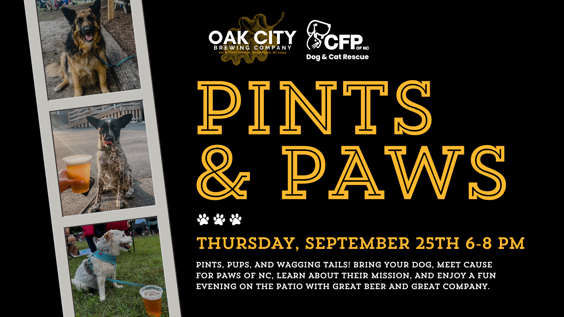 Pints & Paws @ Oak City