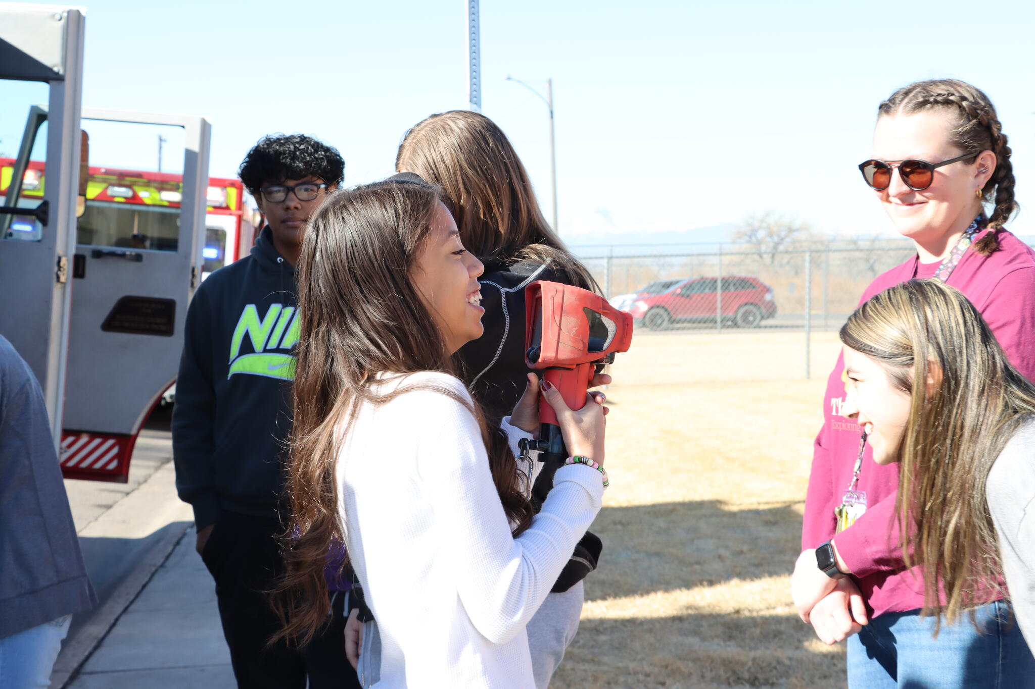 Last Wednesday AShift Station 1 got to hang out at South Valley Middle