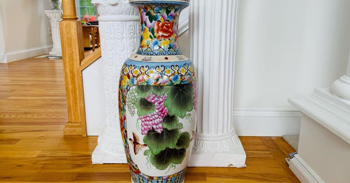 Large Oriental Floor Vase