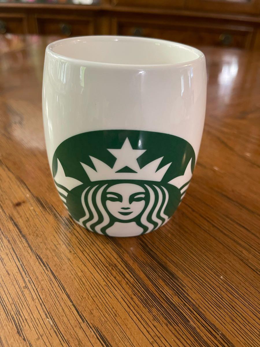 New 2010 Starbucks Barrel Shaped Coffee Mug - White With Green Mermaid Logo  For $15 In Bergenfield, NJ | For Sale & Free  Nextdoor