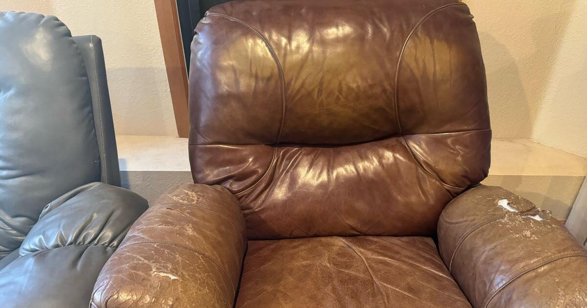 Free. 2 Leather recliners for Free in Albuquerque, NM For Sale