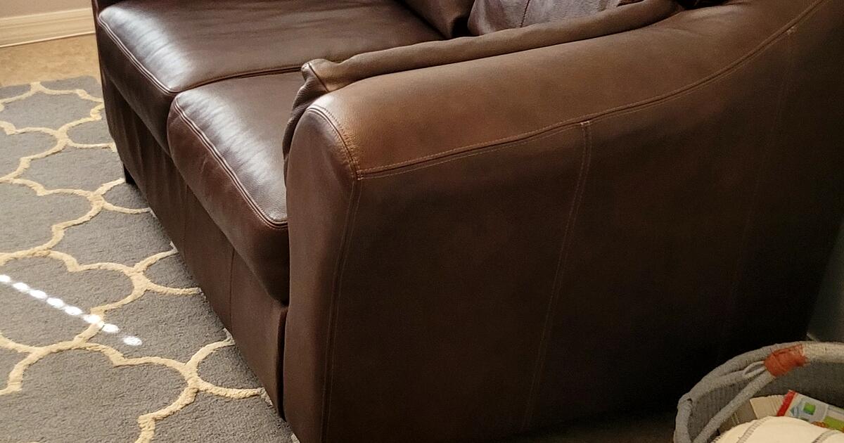 Pair of Like New Matching Leather Loveseats for 200 in San Antonio, FL