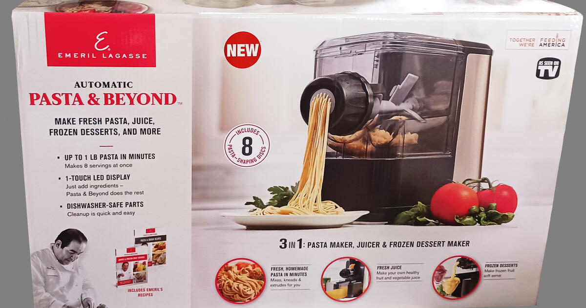 Brand new still in box emeril lagasse pasta beyond automatic pasta