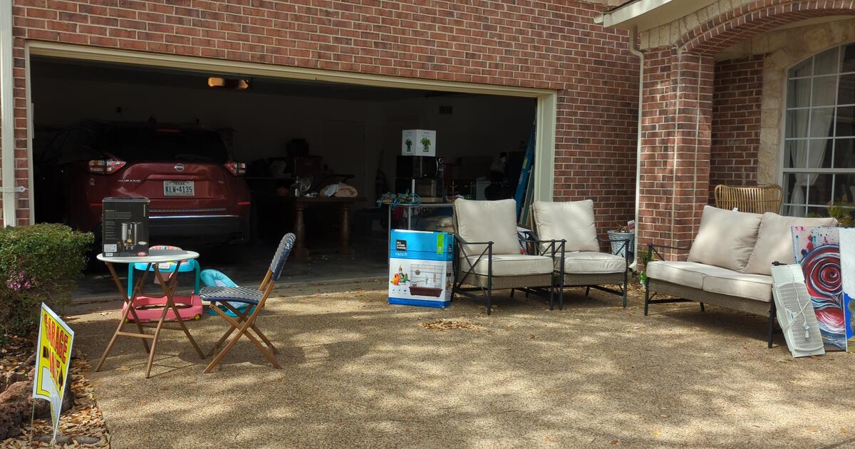 Make me an offer garage sale. 1105 winding Brook drive, Garland 75044 for Free in Garland, TX