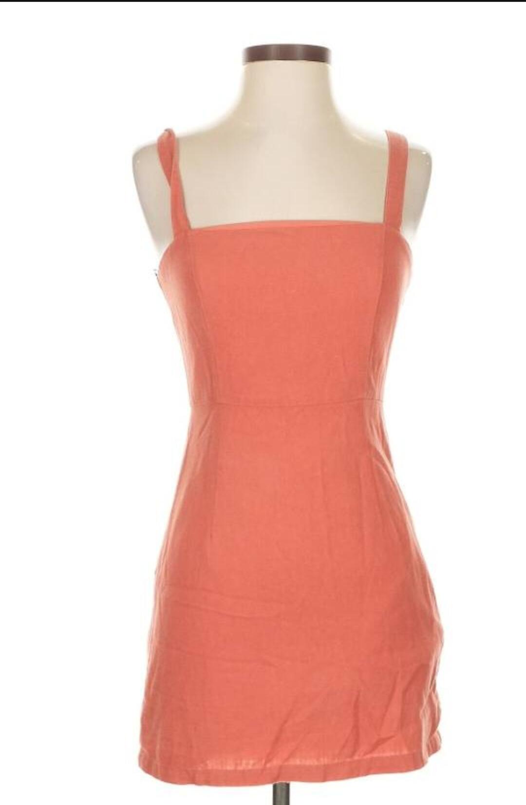 Forever 21 Salmon Color Mini Linen Dress Size Small For $10 In San Diego,  CA | For Sale & Free  Nextdoor