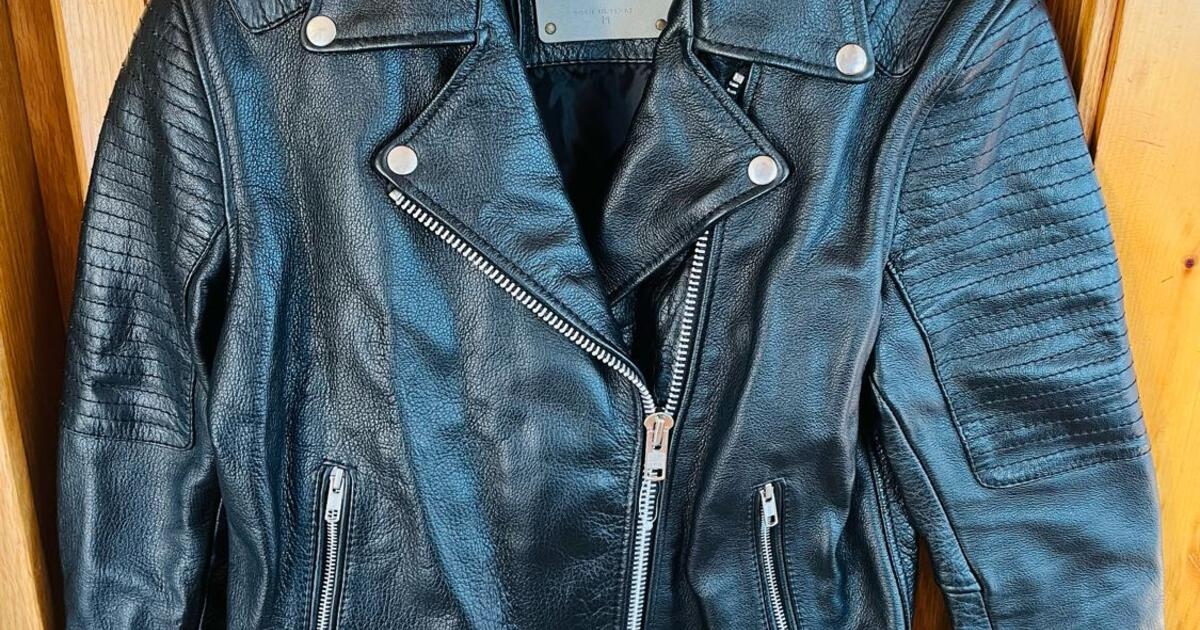 Black Leather motorcycle jacket New for $250 in Dedham, MA | For Sale ...
