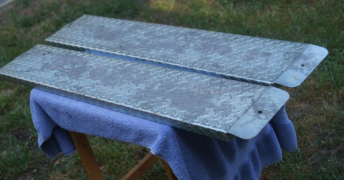 Two (2) Diamond Plate Steel Loading Ramps (Truck Ramps) for $50 in ...