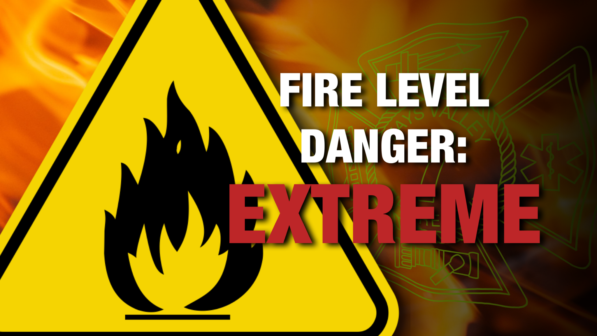 ️Fire Level Danger for today, 11/5, is EXTREME (Teays Valley Fire