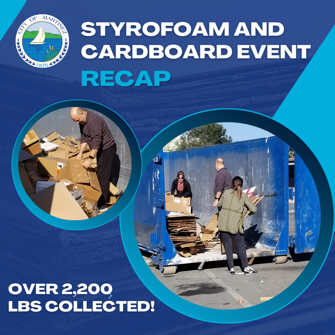 [👇 para español 👇 ] ♻️ At the Styrofoam and Cardboard Dropoff event on