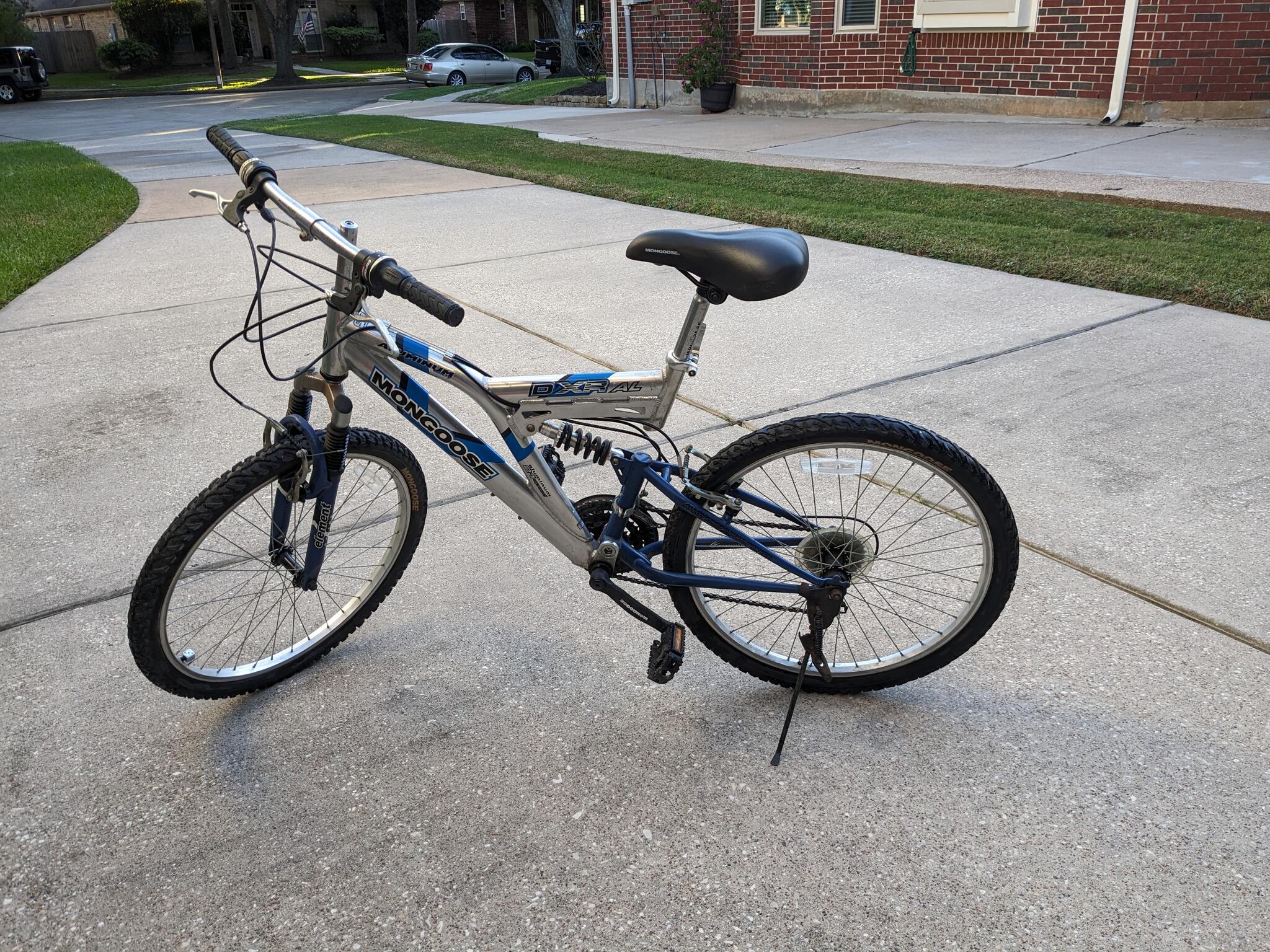 Mongoose Element Full Dual Suspension Mountain Bike for $195 in League City, TX | For Sale 