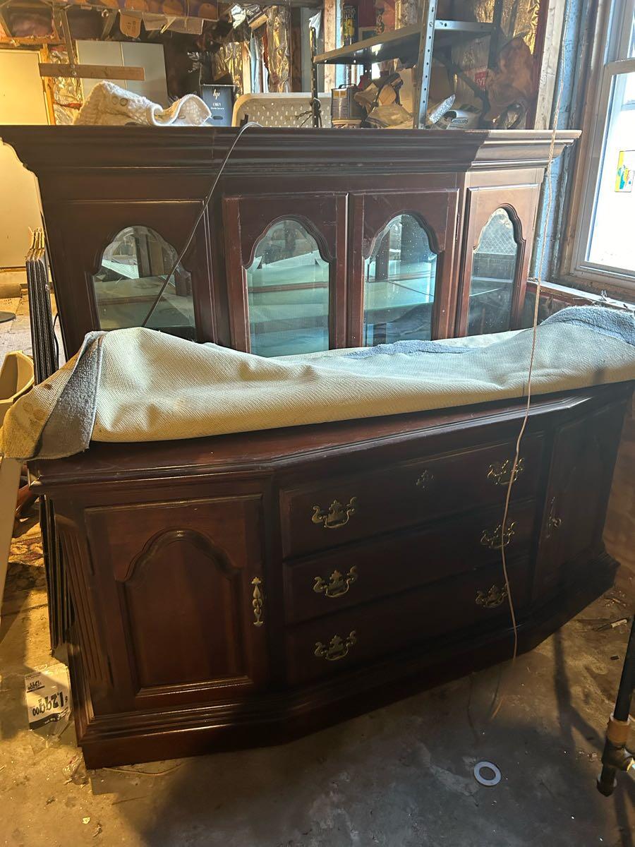 Cherry hutch dining table for Free in Beverly, MA For Sale & Free