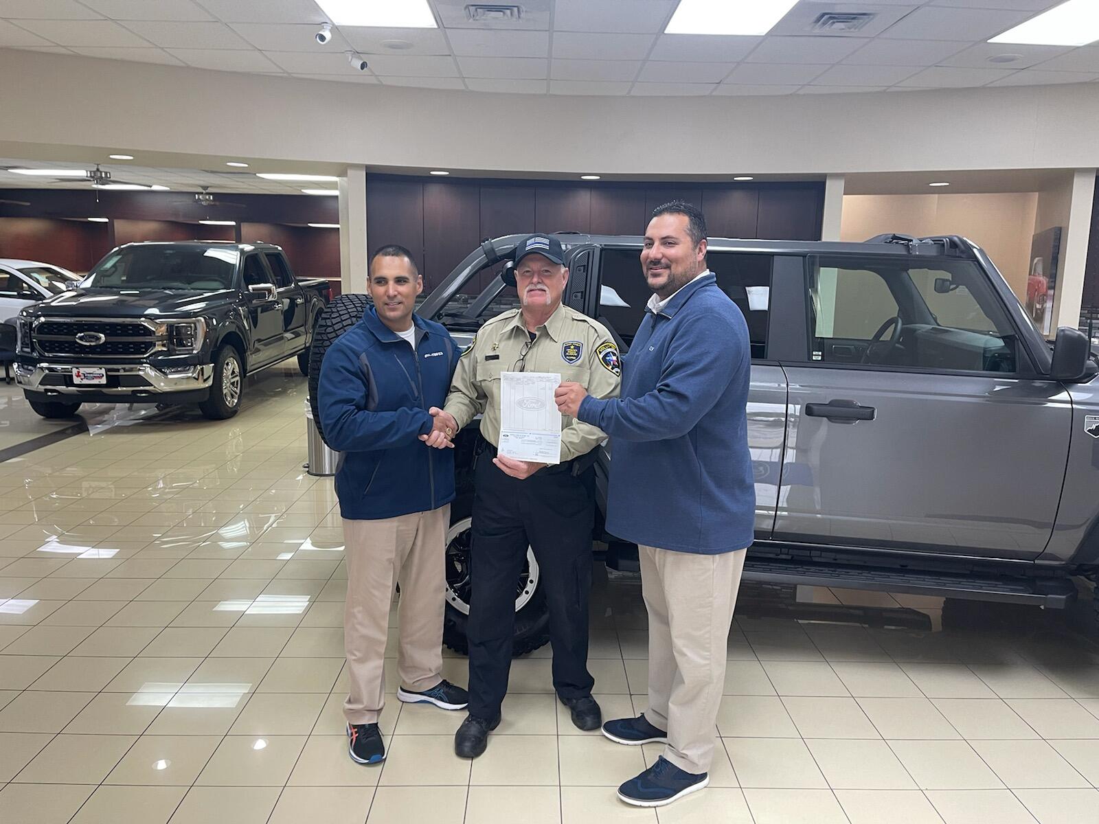Friendly Ford of Crosby donation (Harris County Sheriff's Office