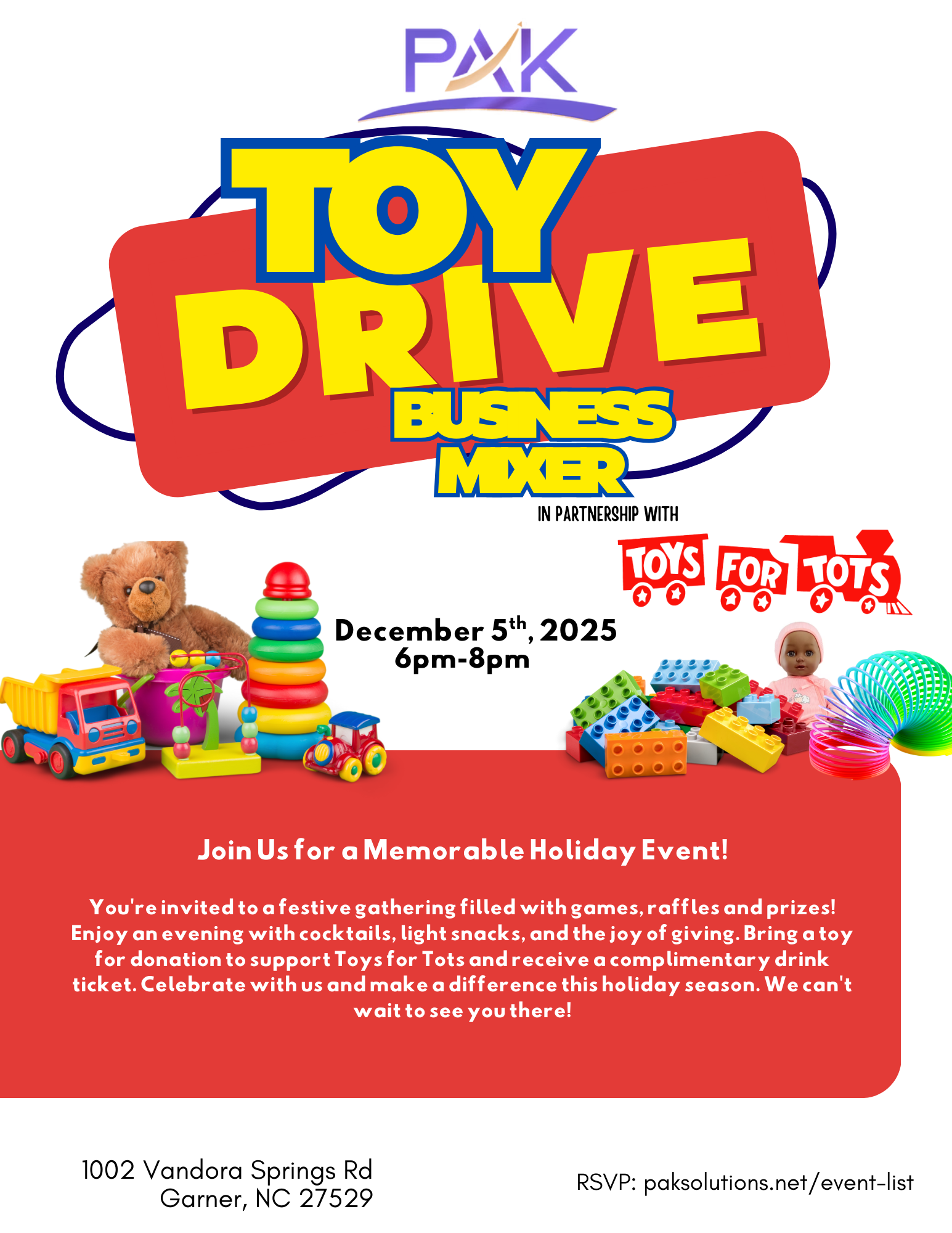 Toy Drive Business Mixer