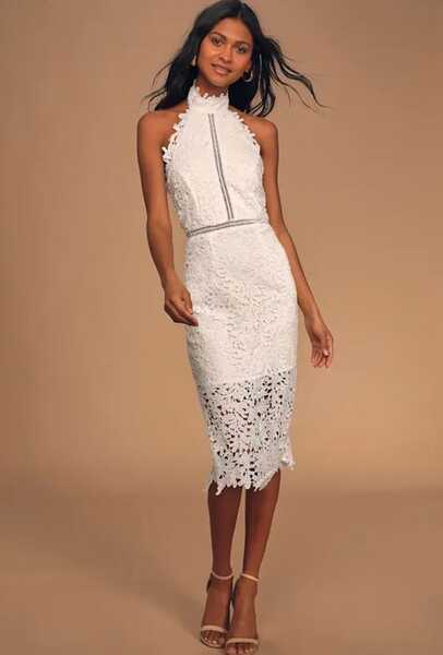 Lulus Divine Destiny White Lace Halter Midi Dress NWT Size Small For $50 In Herndon, VA | For Sale & Free Nextdoor Lulus Divine Destiny White Lace Halter Midi Dress NWT Size Small For $50 In Herndon, VA | For Sale & Free Nextdoor