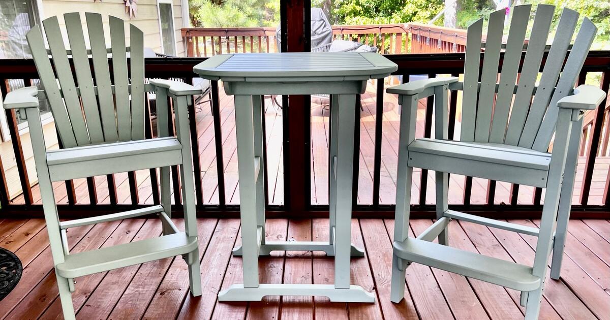 Seaside Casual (made in Rhode Island) Patio Set in Sage for 1260 in