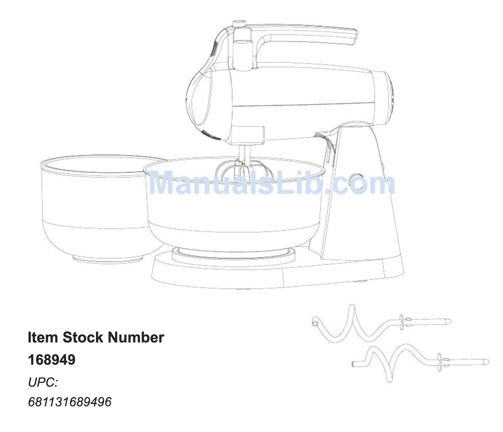 Beaters for Ge Model 168949 Mixer 