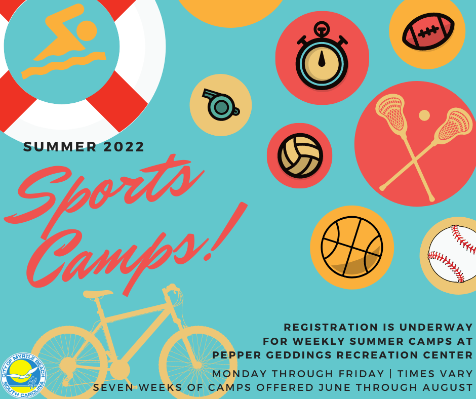 Summer sports camp schedules released. (City of Myrtle Beach