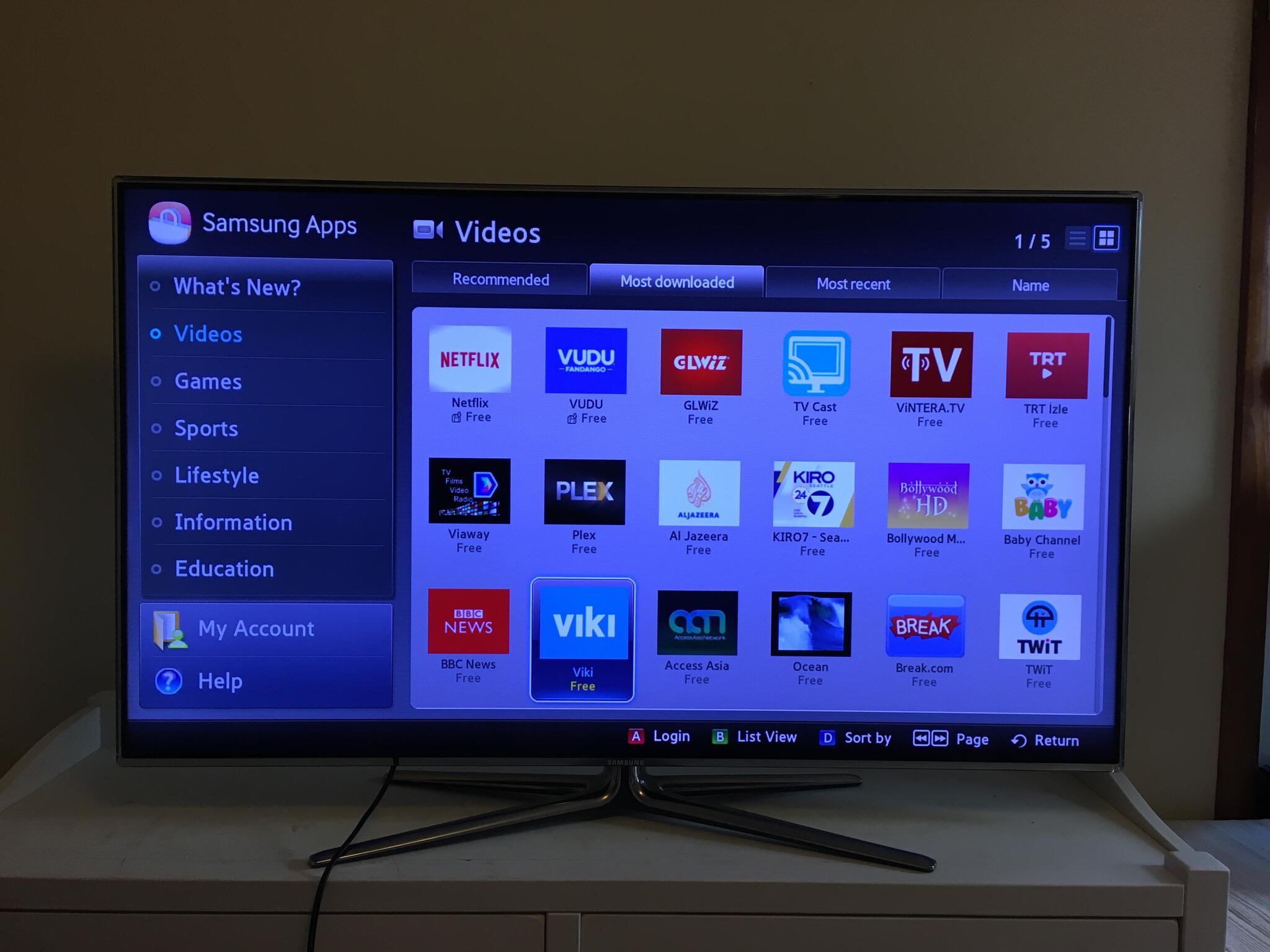 Rare High-End Ultra Slim 55 Inch Samsung 3D Smart TV 1080p With Free 3D  Active Shutter Glass, UN55D7000 For $495 In Burlington, MA | For Sale &  Free — Nextdoor