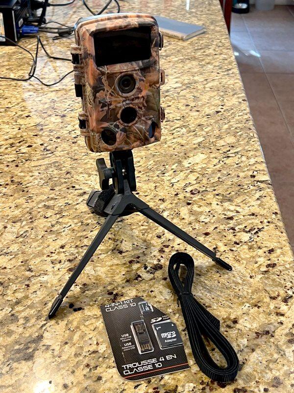 Campark T45A Game Camera/Stand/Straps/SD Card Like New for 45 in