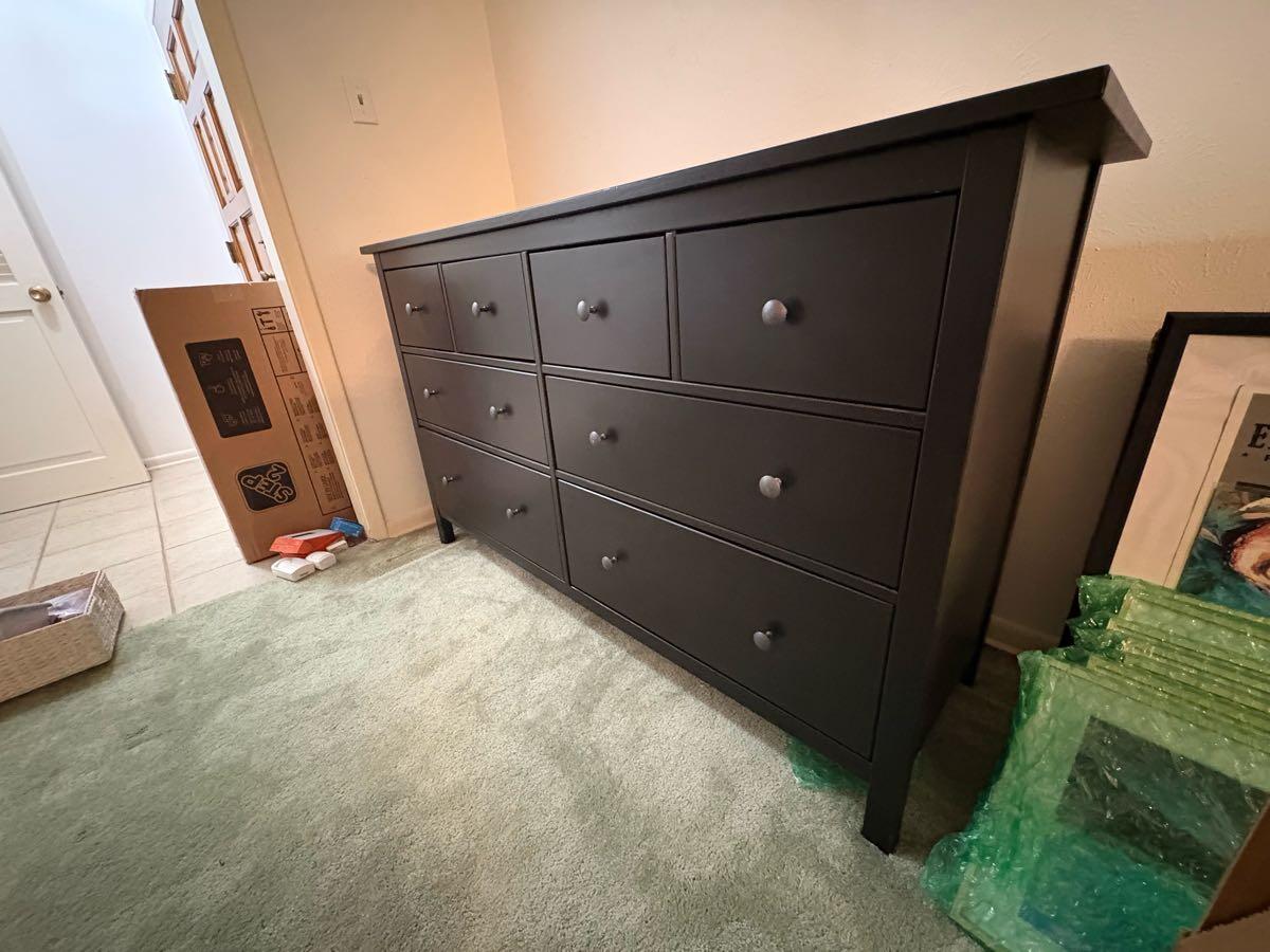 hemnes 8 drawer dresser black brown IKEA 8-Drawer Dresser, Black-Brown For $250 In Fort Worth, TX Simple Spaghetti Strap Black Pinks & Reds Size:42 C A classic chest of